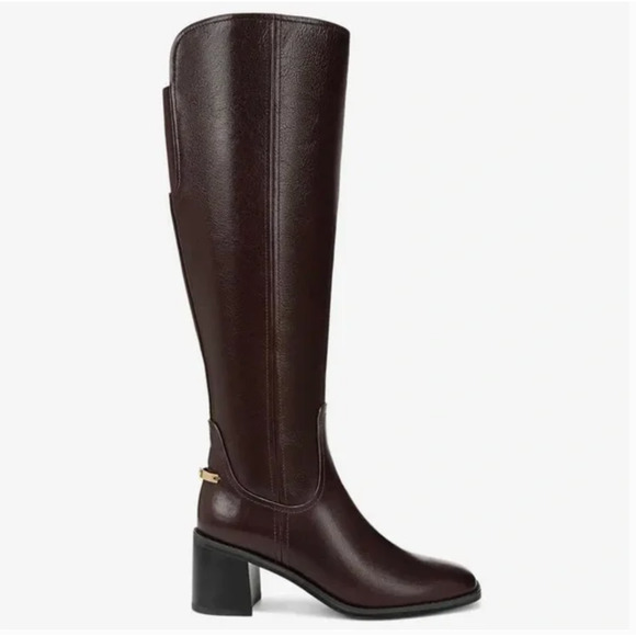 Naturalizer 27 Edit Edda Over The Knee Wide Calf Boot 8 Brown NWOT OTK Heel - Picture 1 of 7